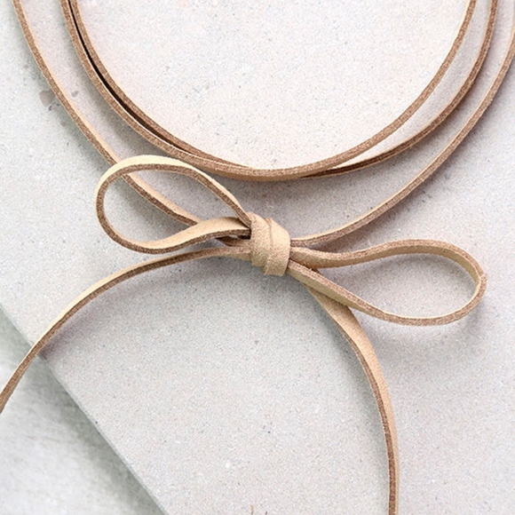 Lulus Alchemy Gold and Taupe Layered Choker - Picture 3 of 3